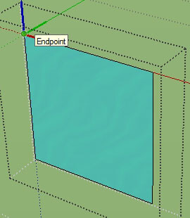 Position of the axis